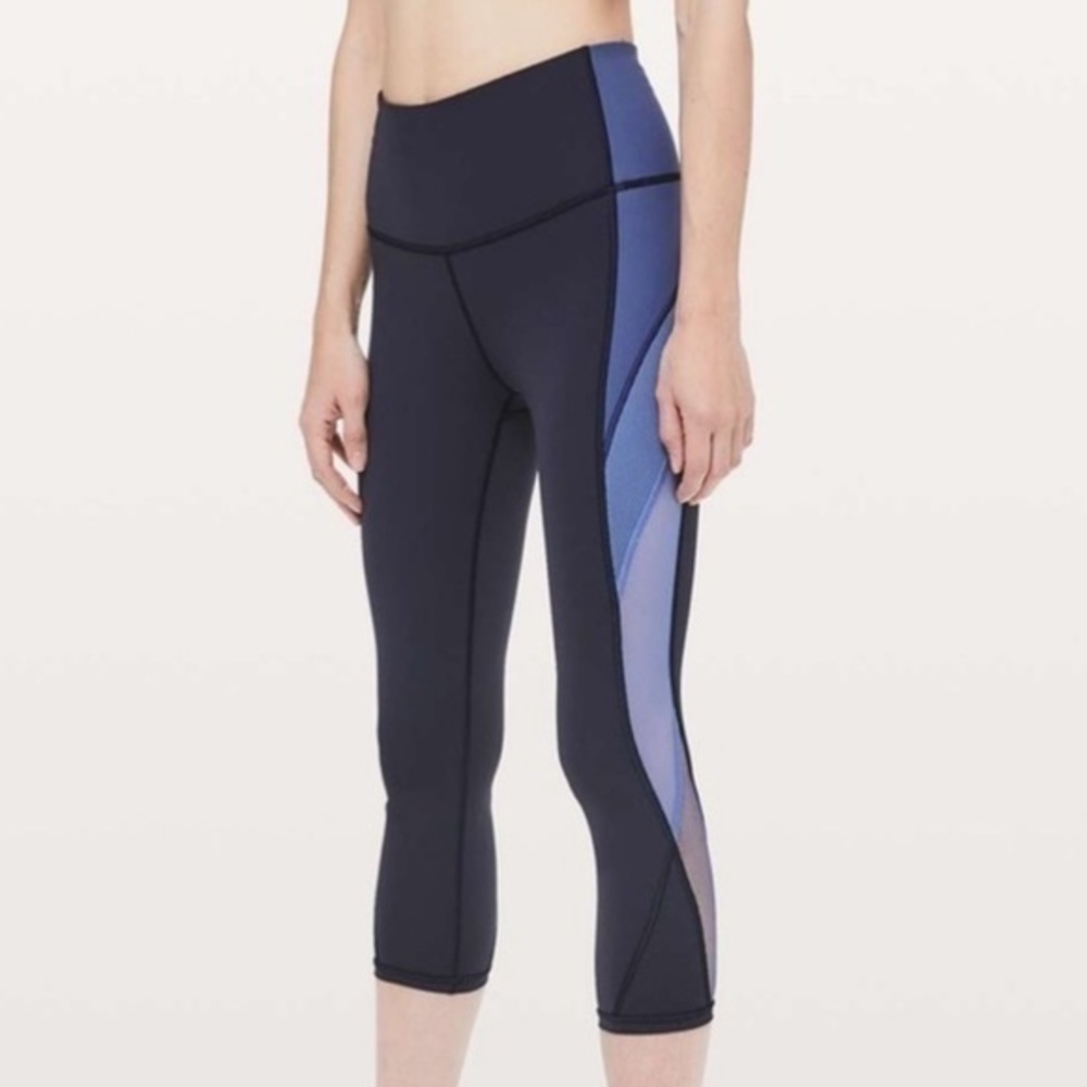 LULULEMON Colour Me Ombre Crop 21" Midnight Navy